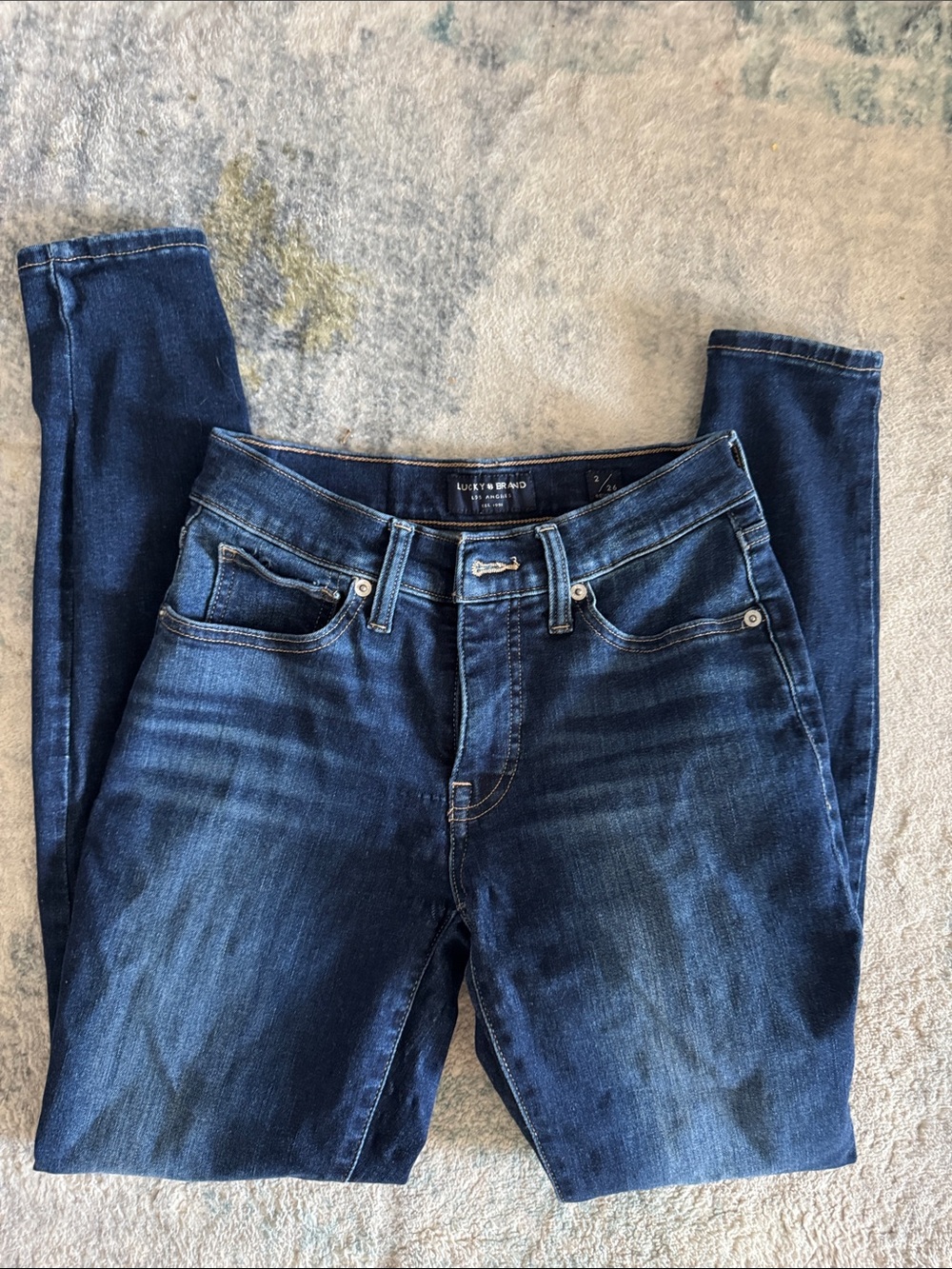 Lucky Brand Women's Dark Blue Skinny Jeans - Faded Indigo